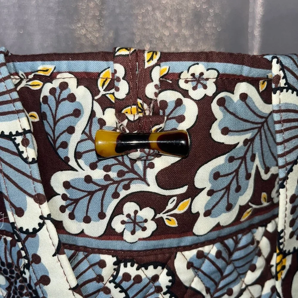 Vera Bradley Retired Slate Blooms Tote Bag - Picture 5 of 6